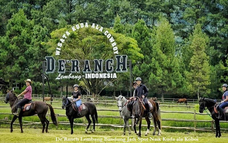 De'Ranch Lembang Bandung Jadi Spot Naik Kuda ala Koboi