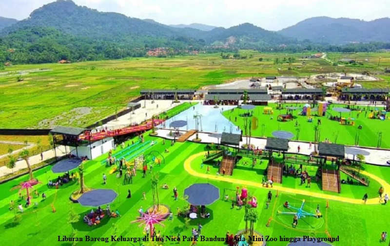 Liburan Bareng Keluarga di The Nice Park Bandung, Ada Mini Zoo hingga Playground