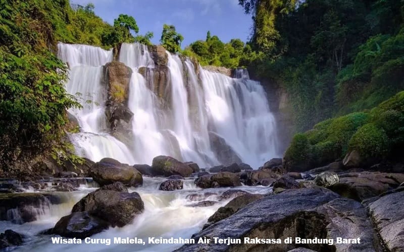 Wisata Curug Malela, Keindahan Air Terjun Raksasa di Bandung Barat